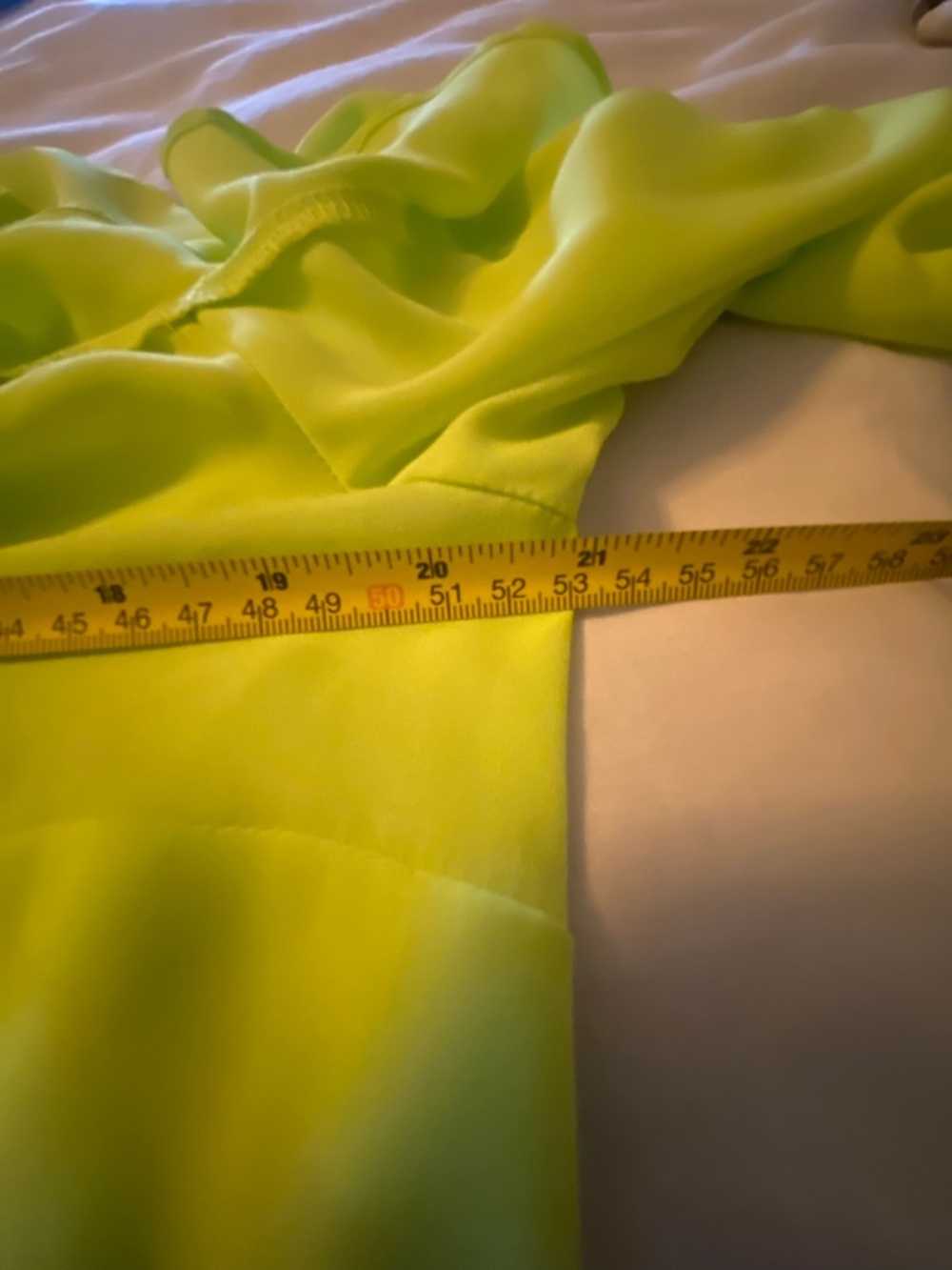 BOLD elements Neon Lime One-Shoulder Ruffle Blouse - Picture 7 of 9